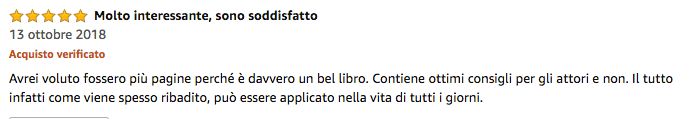 recensione gianluca testa arte e sciezna dell'attore